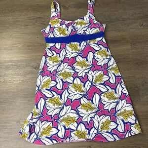 The North Face Women’s Pink White Blue Floral Tank Dress, size medium